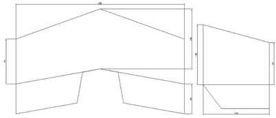 图11 水平尾翼和垂直尾翼设计图